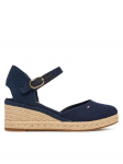 Tommy Hilfiger Espadrillid Mid Wedge Espad Closed Toe FW0FW09233 Tumesinine