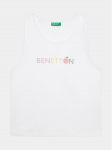United Colors Of Benetton Top 3I1XGH00K Valge Regular Fit 90