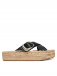 Calvin Klein Espadrillid Flatf Espadrill Cross Lth Hdw HW0HW02892 Must