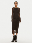 Patrizia Pepe Kokteilikleit 8A1344 J149-K103 Must Slim Fit