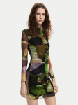 Desigual Igap&auml;evane kleit Camouflage Lacroix 24WWVK36 Roheline Slim Fit