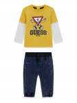 Guess Komplekti kuulub s&auml;rkpluus ja p&uuml;ksid I6YG04 K3973 Kollane Regular Fit