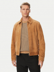 BOSS Nahkjope H-Malbano7 50563869 Tumebeež Regular Fit