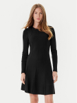 TWINSET Kootud kleit 252TP3640 Must Slim Fit