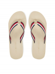 Tommy Hilfiger Varbavahesandaalid Th Corporate Wedge Beach Sandal FW0FW08520 Beež 41