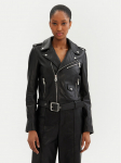 PINKO Nahkjope 103897 A21L Must Regular Fit