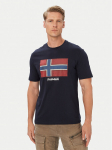 Napapijri T-s&auml;rk S-Flag Tiki Ss NP0A8A6I1761 Tumesinine Regular Fit