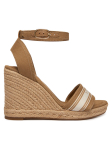 Tommy Hilfiger Espadrillid High Wedge Espad Webbing FW0FW09342 Beež