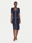 Luisa Spagnoli Kootud kleit Candelotto 100004 Tumesinine Slim Fit