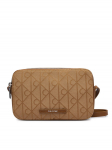Calvin Klein K&auml;ekott Emblem Aop Jacquard Camera Bag LV04F3533G Pruun