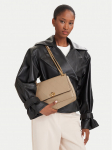 Tory Burch K&auml;ekott Charlie Quilted Shoulder Bag 185828 Kreemjas