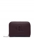 Calvin Klein Rahakott Bold Ck Medium Zip Around LV04F1154G Bordoopunane