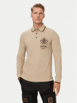 Aeronautica Militare Polo s&auml;rk 262PO1942UP00400 Beež Regular Fit