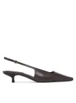 Calvin Klein Tacones Kitten Heel Pump Sling Hdw HW0HW03168 Tumepruun