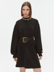 Versace Jeans Couture Kootud kleit 75HAO971 Must Relaxed Fit
