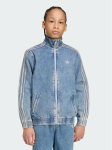 adidas Teksajakk Firebird Loose Denim Track Top KR6530 Sinine Regular Fit