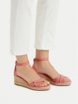 Tommy Hilfiger Espadrillid Hemp Crossover Strap Wedge Espadrilles FW0FW09332 Roosa
