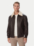 BOSS Nahkjope Jopeak  50566594 Tumepruun Regular Fit