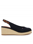 Tommy Hilfiger Sandaalid Flag Mid Wedge Espad Slingback FW0FW08595 Tumesinine
