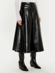 Sisley Tehisnahast seelik 4XAUL002E Must Regular Fit