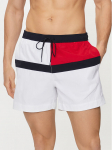 Tommy Hilfiger Ujumis&scaron;ortsid UM0UM03259 Valge Regular Fit