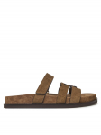 Tory Burch Pl&auml;tud Ines Sport Slide 163481 Pruun 38