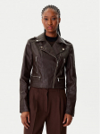 Morgan Tehisnahast jope 202-GRAMMO.N Pruun Regular Fit
