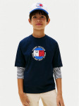 Tommy Hilfiger T-s&auml;rk Smiley Flag KB0KB10269 Tumesinine Regular Fit