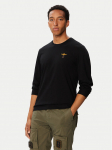 Aeronautica Militare Pikkade varrukatega T-s&auml;rk 262TS2390UJ00372 Must Regular Fit