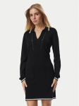 Liu Jo Kootud kleit TF6271 MS63L Must Regular Fit