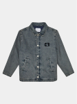 Calvin Klein Jeans Teksajakk Skater IU0IU00537 Sinine Relaxed Fit