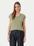 Vila T-s&auml;rk Modala 14074847 Roheline Regular Fit XS