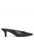Calvin Klein Pl&auml;tud Heel Mule Pump 50 - Lth HW0HW02332 Must