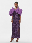 ROTATE Kokteilikleit Sequins Bow 1115762073 Lilla Slim Fit