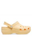Crocs Pl&auml;tud Classic Platform Pearl Clog 211231 Kuldne