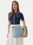 Tommy Hilfiger K&auml;ekott Th Statement Leather Bag Suede AW0AW18402 Sinine