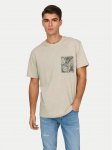 Only & Sons T-s&auml;rk 22025286 Beež Regular Fit
