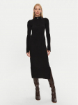 Patrizia Pepe Kootud kleit 2A2848/K214-K103 Must Regular Fit