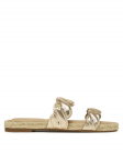 Tommy Hilfiger Espadrillid Metallic Rope Espadrille Mule FW0FW08670 Kuldne