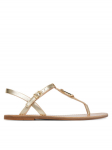 Tommy Hilfiger Sandaalid Leather Thong Sandal Gold FW0FW09331 Kuldne