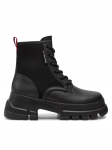 Tommy Jeans Traperid Tjw Chunky Lace Up Boot Mix Mat EN0EN02554 Must 41