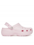 Crocs Pl&auml;tud Classic Platform Pearl Clog 211231 Roosa 37_38