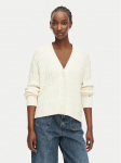Tommy Hilfiger Kardigan WW0WW50078 Kreemjas Relaxed Fit