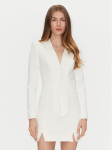Elisabetta Franchi Kokteilikleit AB-709-51E2-V550 Valge Regular Fit