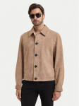 HUGO Nahkjope Ligor 50564061 Beež Regular Fit