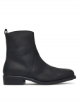 Tommy Hilfiger Saapad Hilfiger Dressy Lth Biker Boot FM0FM06077 Must
