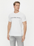 Calvin Klein Jeans T-s&auml;rk J30J322552 Valge Slim Fit