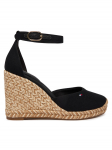 Tommy Hilfiger Espadrillid Flag High Wedge Espad Closed Toe FW0FW09225 Must