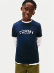 Tommy Hilfiger T-s&auml;rk Monotype Print KB0KB10051 D Tumesinine Regular Fit