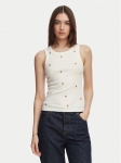 Vero Moda Top Naja 10341964 Valge Slim Fit